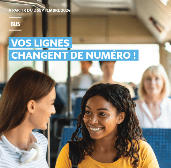 Vos lignes de bus changent de numéro