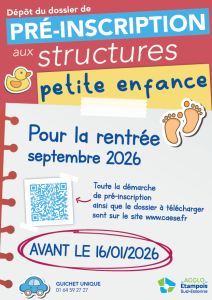 pre inscription petite enfance rentrée 2026